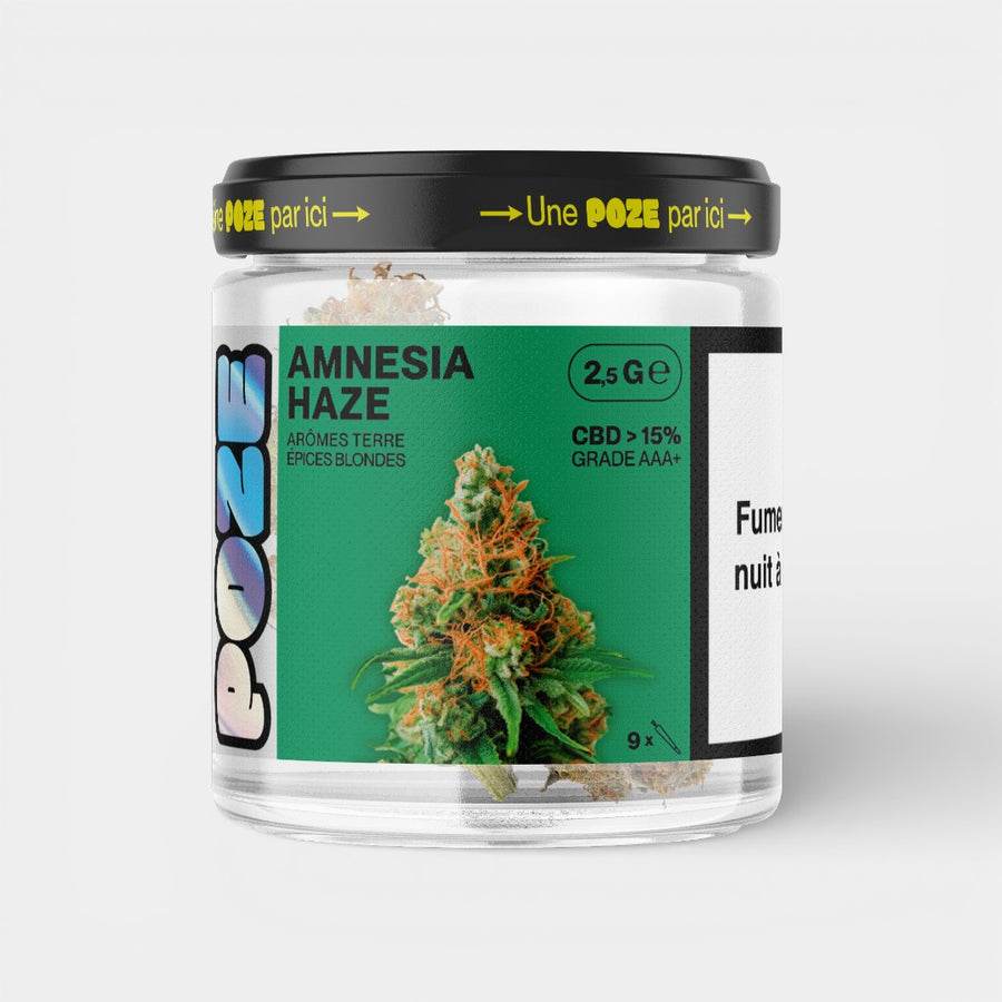 POZE en pot - Fleur Amnesia Haze (2,5g)